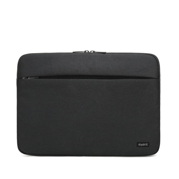 Ewent Funda para Portatil de hasta 14.1" - Poliester - Compartimiento Adicional - Color Negro
