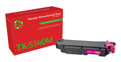 Xerox Everyday Kyocera TK5140 Magenta Cartucho de Toner Remanufacturado - Reemplaza 1T02NRBNL0/TK5140M
