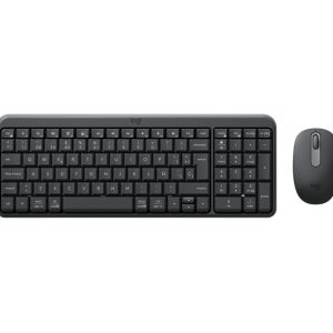 Logitech MK250 Compact Bluetooth Wireless Combo Pack Inalambrico + Raton - Uso Ambidiestro - Indicadores Led - Color Negro
