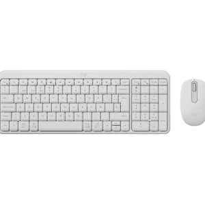 Logitech MK250 Compact Bluetooth Wireless Combo Pack Inalambrico + Raton - Uso Ambidiestro - Indicadores Led - Color Blanco