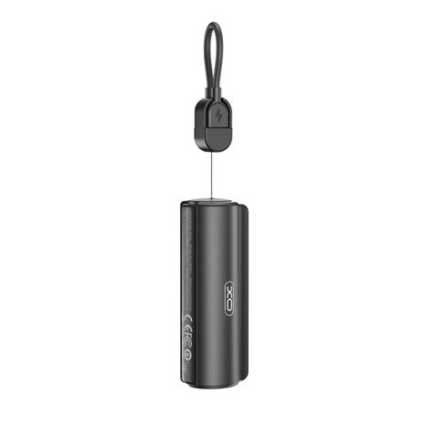 XO PR281 Mini Powerbank 5000Mah - USB-C - Linterna - Color Negro