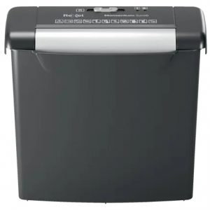 Rexel Momentum S206 Destructora de Papel Manual Corte en Tiras P-2 - Destruye hasta 6 Hojas - Papelera de 9L - Color Negro