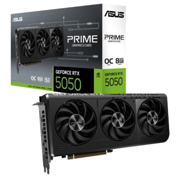 Asus GeForce PRIME RTX 5050 OC Edition Tarjeta Grafica 8GB GDDR6 Reflex 2 RTX AI DLSS4