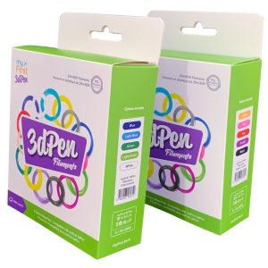 MyFirst Filament Refill - Pack 5 Recambios Filamentos para 3D PEN Make - Colores Calidos, Amarillo, Rosa, Rojo, Purpura y Negro