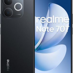 Realme Note 70T Smartphone Pantalla Amoled 6.75"- 90Hz - 4GB - 128GB - Bateria 6000mAh - Color Negro