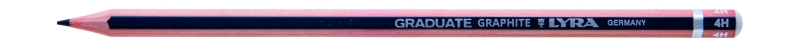 Lyra Graduate Lapiz de Grafito - Hexagonal - Graduacion 4H - Color Gris Oscuro