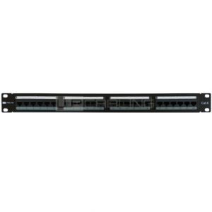 WP Patch Panel de 24 Puertos RJ45 CAT6 UTP - 1U IDC - Color Negro
