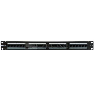 WP Patch Panel de 24 Puertos RJ45 CAT6A UTP - 1U IDC - Color Negro