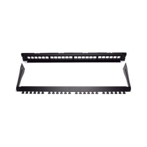WP Patch Panel de 24 Puertos RJ45 CAT6 UTP - 1U Keystone Modular - Color Negro