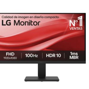 LG Monitor LED 21.5" FullHD 1080p HDR 100Hz - Respuesta 1ms - 16:9 - VGA, HDMI - VESA 100x100