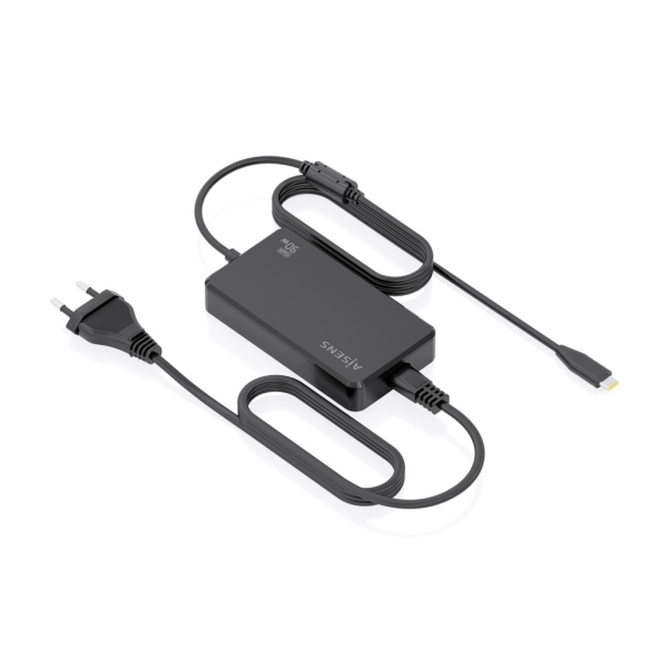 Aisens Cargador de Portatil GaN USB-C/PD 90W - Cable de 1.80m - Color Negro