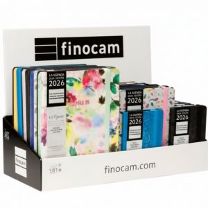 Finocam Minimal Design Expositor con 22 Agendas Minimal Surtidas Agendas Minimal Surtidas - Anual 2026 - Color Surtidos