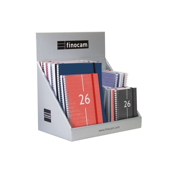 Finocam Pack de 25 Agendas Surtidas - Anual 2026 - Semana Vista - Color Surtidos