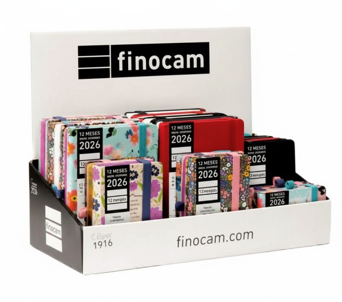 Finocam Minimal Design Expositor con 22 Agendas Minimal Surtidas en Catalan - Anual 2026 - Color Surtidos 1 Finocam Minimal Design Expositor con 22 Agendas Minimal Surtidas en Catalan - Anual 2026 - Color Surtidos