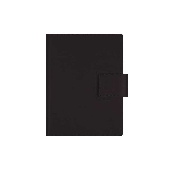 Finocam Duouno Agenda de Espiral - Bolsillo Interior - Anilla Portaboligrafo - Formato E10 - 155x212mm - Semana Vista Horizontal - Color Negro