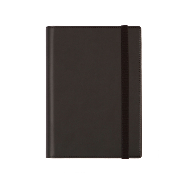 Finocam Duoband Agenda con Bloc de Notas - Anual 2026 - Formato E5 - 130x15x192mm - Semana Vista Horizontal - Color Negro