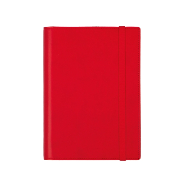 Finocam Duoband Agenda - Anual 2026 - Bloc de Notas - Formato E5 - 136x25x192mm - 1 Dia por Pagina - Color Rojo