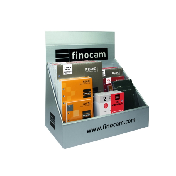 Finocam Expositor con 23 Recambios para Agendas Open en Catalan - Anual 2026 - Color Surtidos