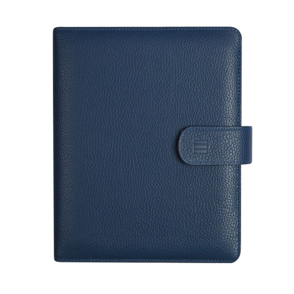Finocam Open Piel Andrea Agenda Organizador - Formato 1000 - 205x43x249mm - 1 Dia por Pagina - Color Azul