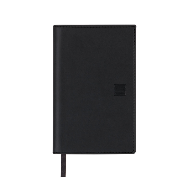 Finocam Ibis Agenda Plana - Anual 2026 - Formato Pl3 - 90x10x10mm - Semana Vista Horizontal - Color Negro