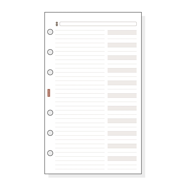 Finocam R454 Recambio Telefonico para Agendas Classic - Formato 400 - 91x5x152mm - Color Blanco