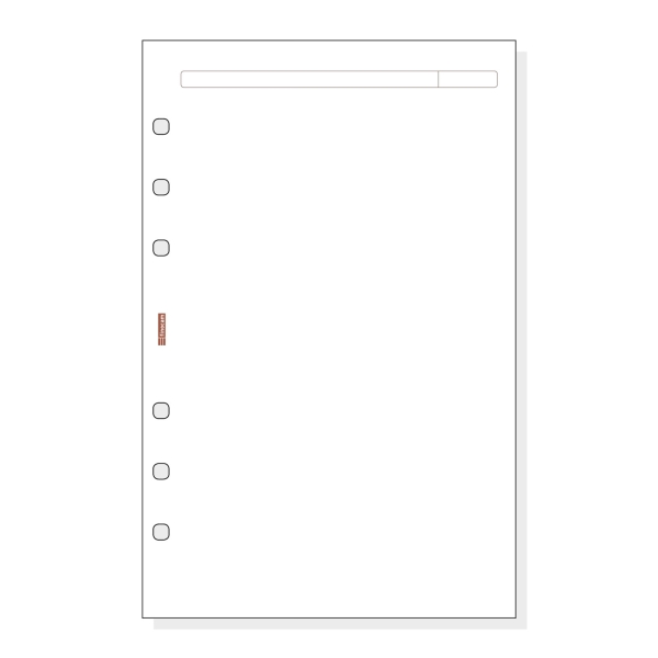 Finocam R542 Recambio para Agendas Open - Liso - Formato 500 - 117x5x181mm - Color Blanco