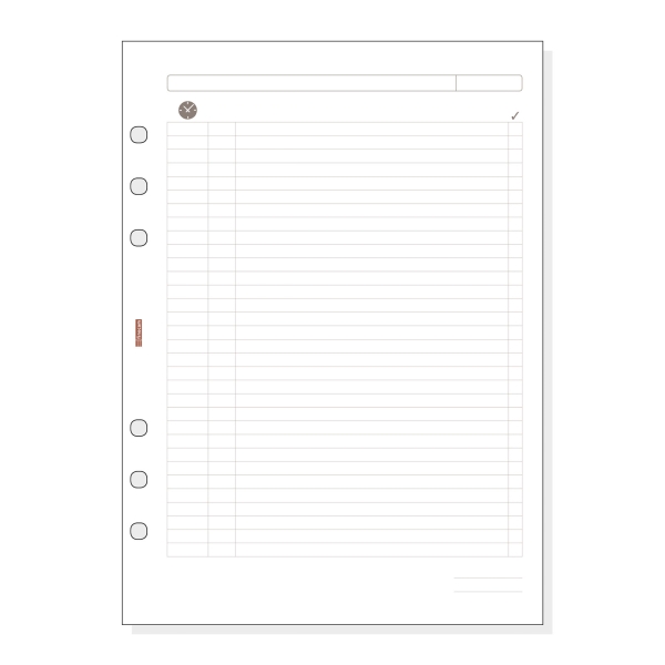 Finocam R1002 Planficador de Recambio para Agendas Open - Formato 1000 - 155x5x215mm - Color Blanco