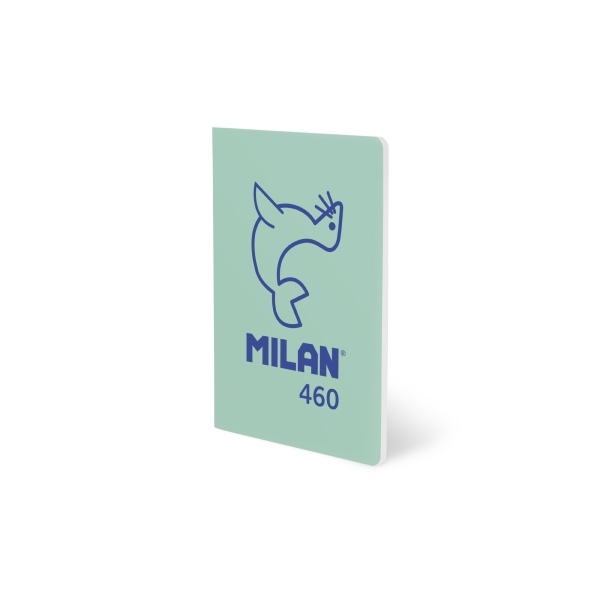 Milan 460 Since 1918 Libreta A5 Grapada - Hojas Blancas - 24 Hojas de 95g - Color Menta