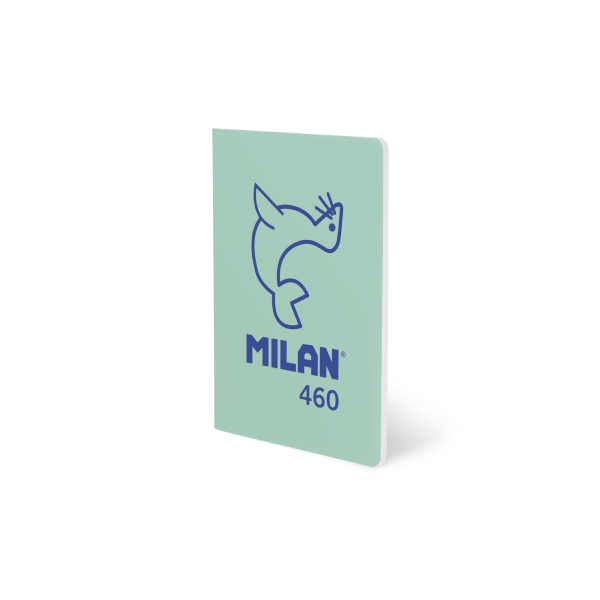 Milan 460 Since 1918 Libreta A5 Grapada - Papel a Lineas - 24 Hojas de 95g - Color Menta