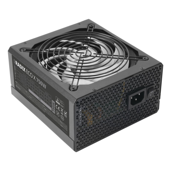 Tacens Radix Eco X 750 Fuente de Alimentacion 750W ATX - PFC Activo - Ventilador 140mm de 12dB - 80 Plus Silver - 160x150x85mm - Color Negro