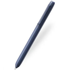 Faber-Castell Avori Boligrafo de Mecanismo Giratorio XB - 92% de Plastico Reciclado - Clip Metalico Solido - Color Azul Noche
