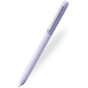 Faber-Castell Avori Boligrafo de Mecanismo Giratorio XB - 92% de Plastico Reciclado - Clip Metalico Solido - Color Lavanda