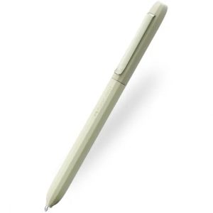 Faber-Castell Avori Boligrafo de Mecanismo Giratorio XB - 92% de Plastico Reciclado - Clip Metalico Solido - Color Verde
