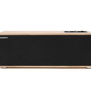 Thomson Sistema Multimedia Estereo - Potencia Musical 150W - Bluetooth - Entrada TV, RCA, USB, Optica - Mando a Distancia - Acabado Madera y Negro