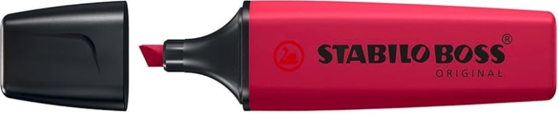 Stabilo Boss Naturecolors Wildflower Edition Marcador Fluorescente - Trazo entre 2 y 5mm - Tinta con Base de Agua - Color Rojo Borgoña