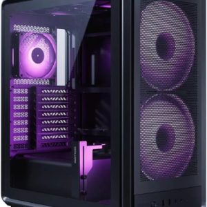 Cooler Master Masterframe 500 Caja Torre E-ATX - 2 Ventiladores 200mm RGB Frontales - Ventana Lateral - Paneles Intercambiables - Rejilla Metal-Mesh - 654x580x376mm - Color Negro