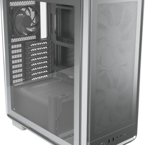 Cooler Master Masterframe 500 Caja Torre E-ATX - Ventana Lateral - Paneles Intercambiables - 2 Ventiladores de 200mm Frontales - Rejilla Metal-Mesh - 654x580x376mm - Color Plata